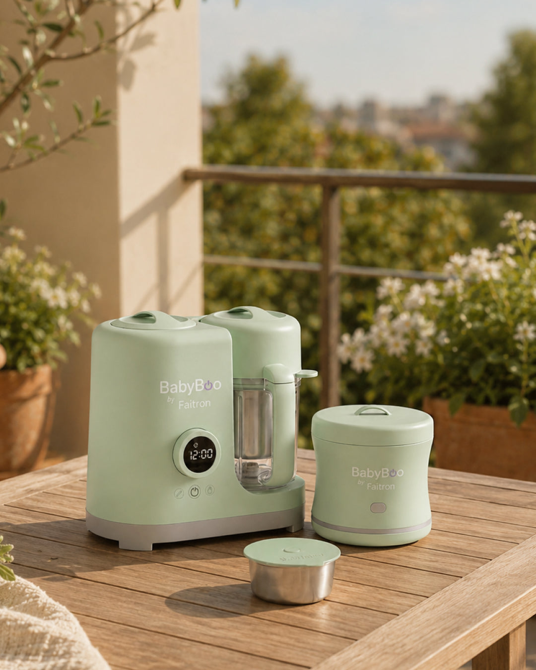 BabyBoo MEGA Bundle – Babynahrungszubereiter & Breiwärmer, Zubereiten und Warmhalten Unterwegs, Ohne Mikrowelle