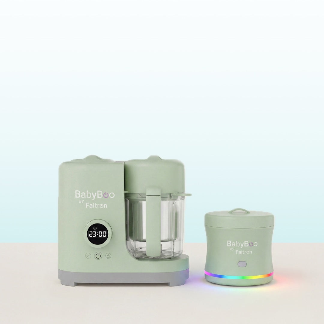 BabyBoo MEGA Bundle – Babynahrungszubereiter & Breiwärmer, Zubereiten und Warmhalten Unterwegs, Ohne Mikrowelle